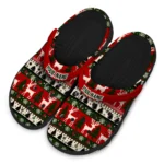 custom louisville cardinals christmas motif clogs best selling