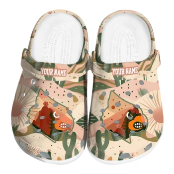 custom louisville cardinals desert cactus pattern clogs best selling