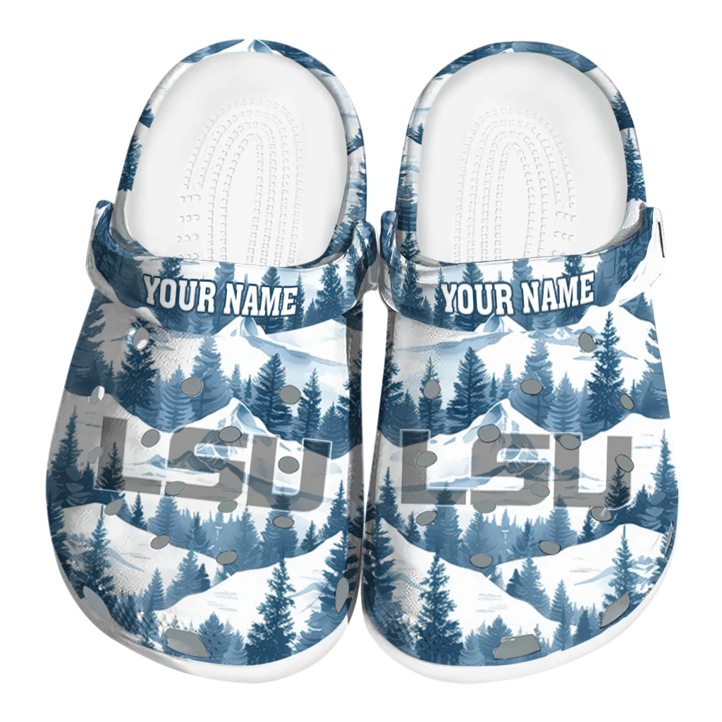 custom lsu tigers snowy mountains clogs best selling custom lsu tigers snowy mountains clogs best selling