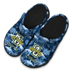 custom marquette golden eagles snowy hills clogs best selling