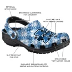 custom marshall thundering herd snowflake mosaic clogs best selling