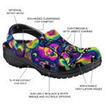 custom maryland terrapins swirling mushrooms clogs best selling