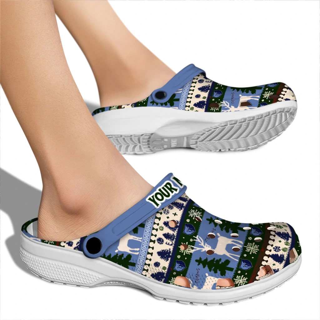 custom memphis grizzlies christmas motif clogs fashion forward custom memphis grizzlies christmas motif clogs fashion forward