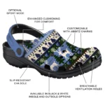 custom memphis grizzlies christmas motif clogs best selling