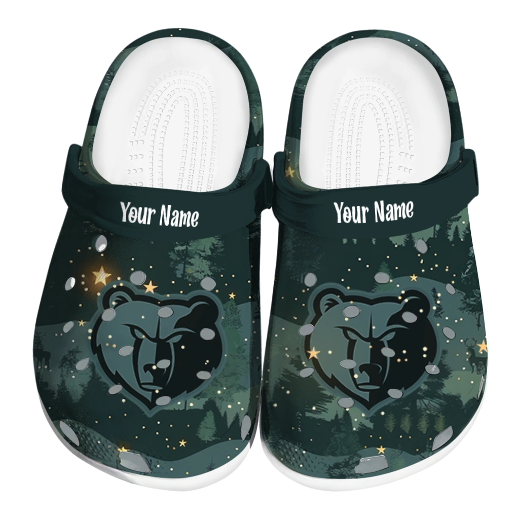 custom memphis grizzlies deer nightscape clogs best selling custom memphis grizzlies deer nightscape clogs best selling