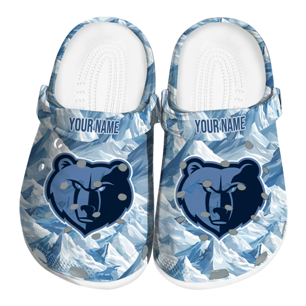 custom memphis grizzlies mountain artwork clogs best selling custom memphis grizzlies mountain artwork clogs best selling