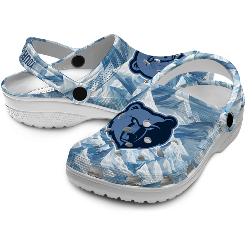 custom memphis grizzlies mountain artwork clogs high quality custom memphis grizzlies mountain artwork clogs high quality