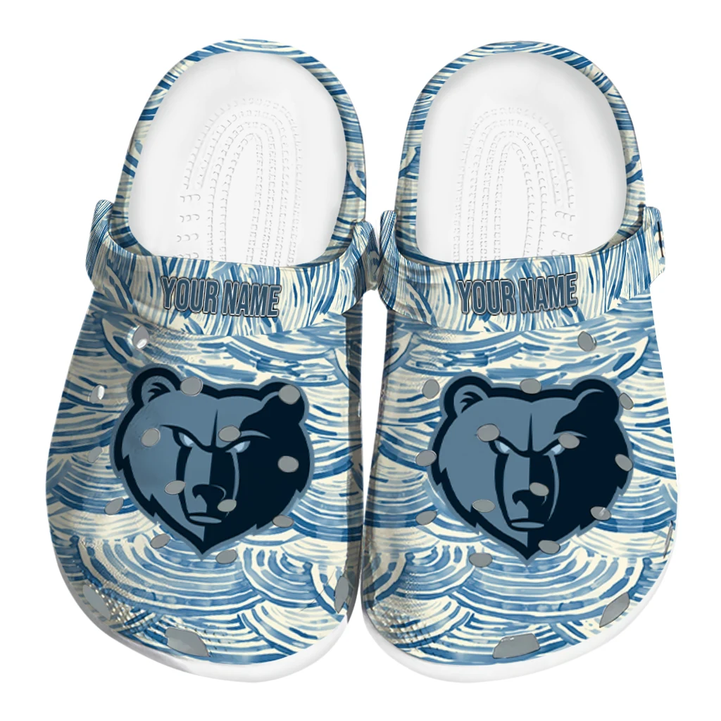 custom memphis grizzlies sea swirls clogs best selling custom memphis grizzlies sea swirls clogs best selling