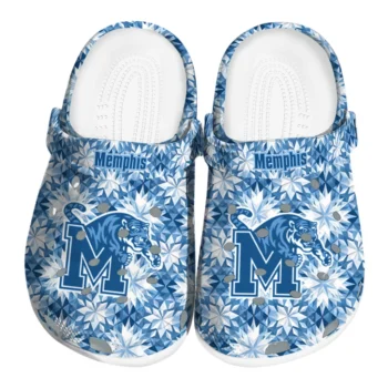 custom memphis tigers snowflake mosaic clogs best selling