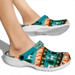 custom miami dolphins christmas motif clogs best selling