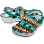 custom miami dolphins christmas motif clogs best selling