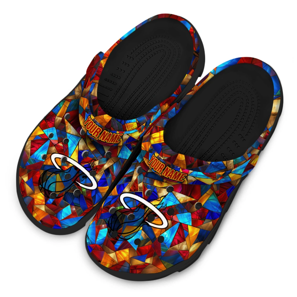 custom miami heat prism pieces clogs latest model custom miami heat prism pieces clogs latest model