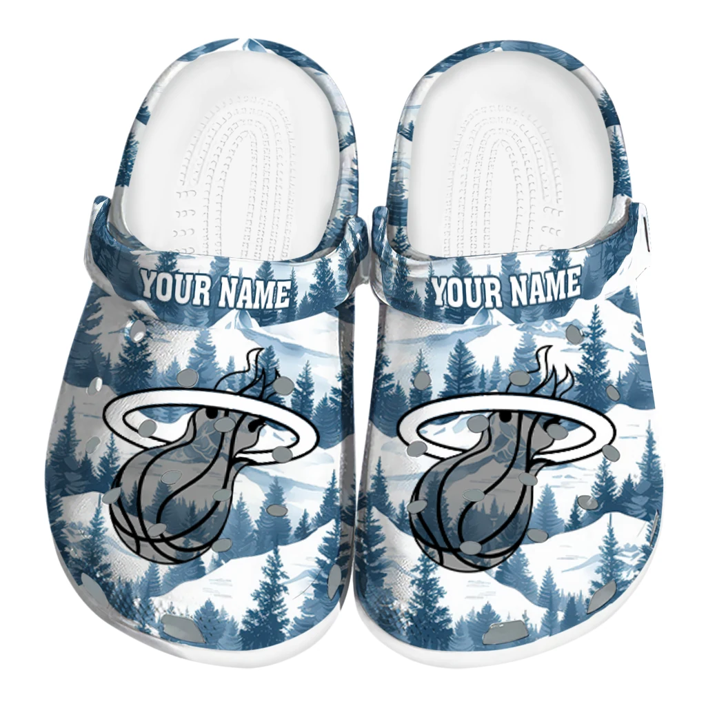 custom miami heat snowy mountains clogs best selling custom miami heat snowy mountains clogs best selling