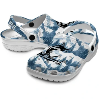 custom miami marlins snowy mountains clogs high quality