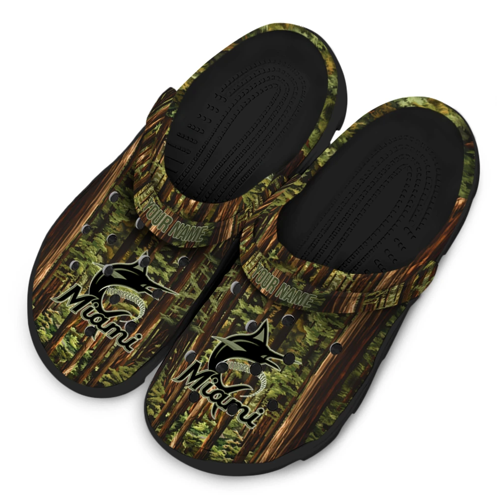 custom miami marlins woods forest designs clogs latest model custom miami marlins woods forest designs clogs latest model