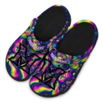 custom miami redhawks swirling mushrooms clogs best selling