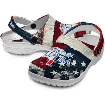 custom michelob ultra flag distressed red white clogs high quality hey clogs