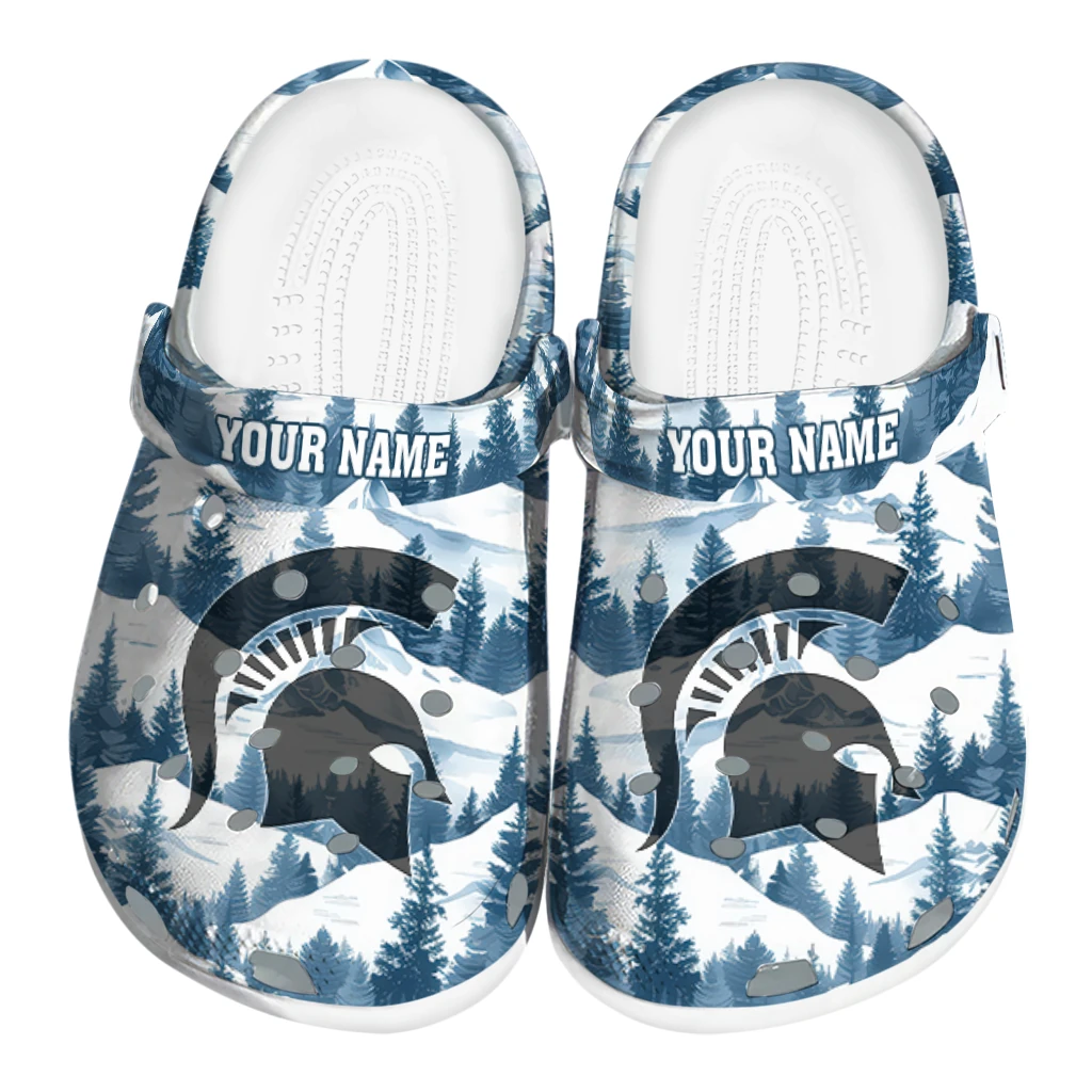custom michigan state spartans snowy mountains clogs best selling custom michigan state spartans snowy mountains clogs best selling