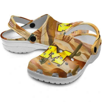 custom michigan wolverines desert layers clogs high quality