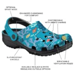custom michigan wolverines tropical fish ocean clogs best selling