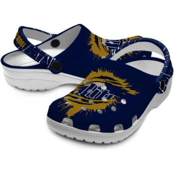 custom miller lite tiger slash navy gold clogs high quality hey clogs