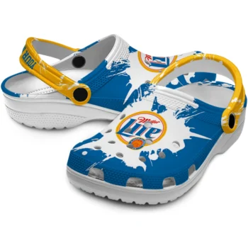 custom miller lite white brushes blue white clogs high quality hey clogs