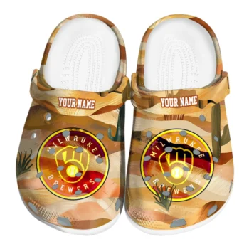 custom milwaukee brewers desert layers clogs best selling