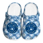 custom milwaukee brewers snowflake mosaic clogs best selling