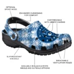 custom milwaukee brewers snowflake mosaic clogs best selling