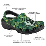 custom milwaukee bucks tropical leaves clogs best selling
