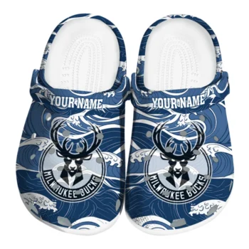 custom milwaukee bucks wave flow clogs best selling