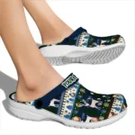 custom minnesota timberwolves christmas motif clogs best selling