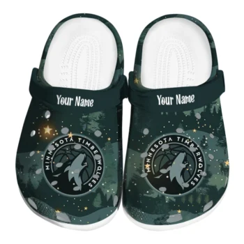 custom minnesota timberwolves deer nightscape clogs best selling
