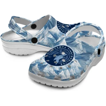 custom minnesota timberwolves mountain artwork clogs high quality