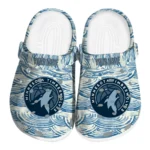custom minnesota timberwolves sea swirls clogs best selling