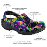 custom minnesota timberwolves swirling mushrooms clogs best selling