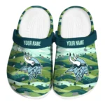 custom minnesota vikings hills illustration clogs best selling