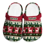 custom minnesota wild christmas motif clogs best selling