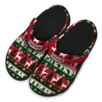 custom minnesota wild christmas motif clogs best selling