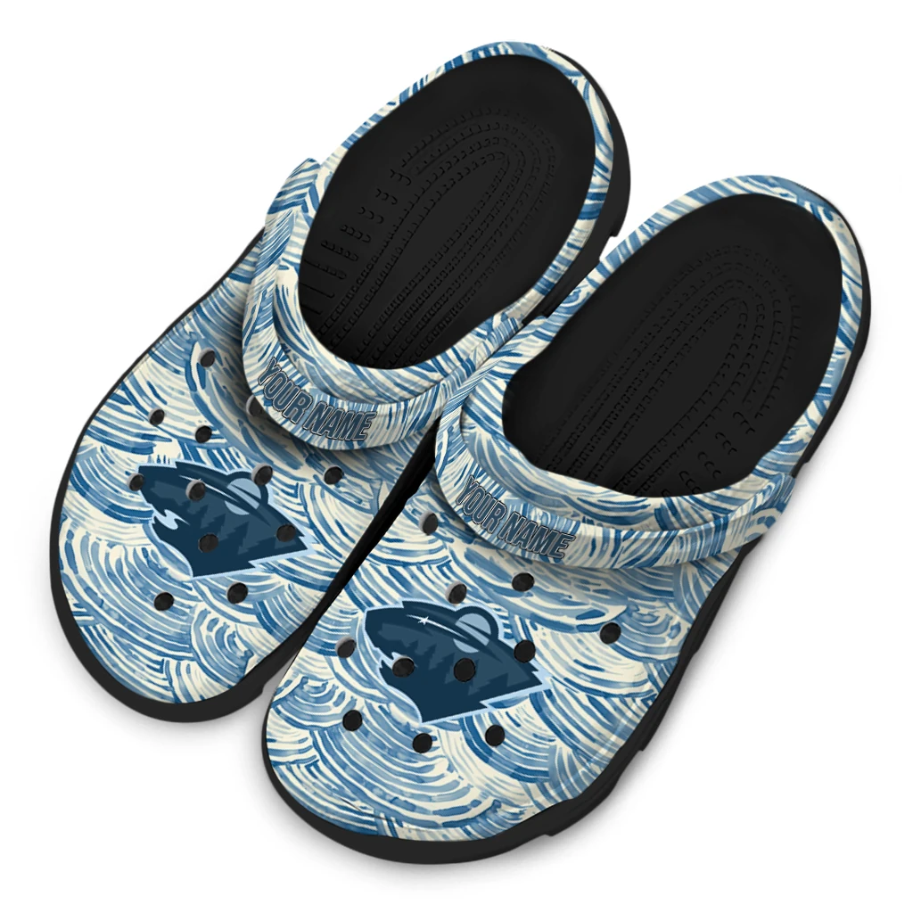 custom minnesota wild sea swirls clogs latest model custom minnesota wild sea swirls clogs latest model