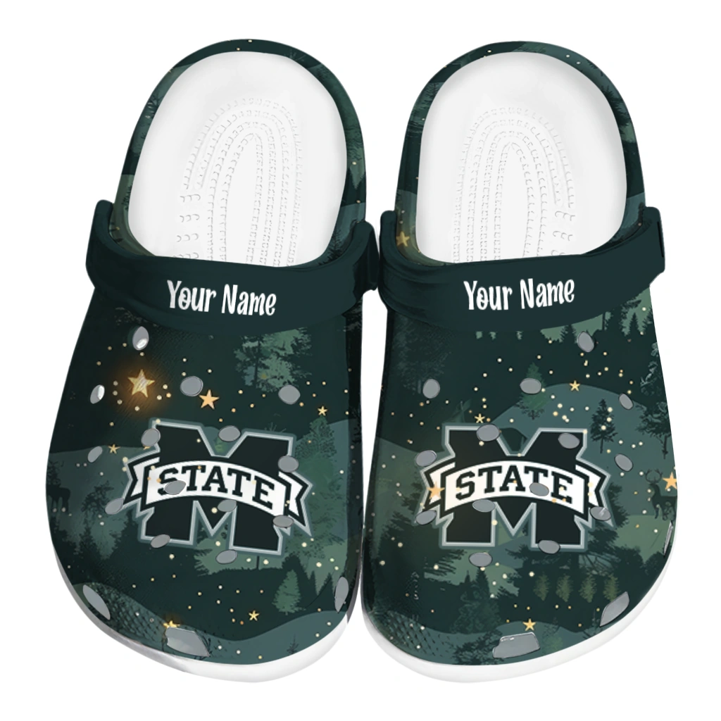 custom mississippi state bulldogs deer nightscape clogs best selling custom mississippi state bulldogs deer nightscape clogs best selling