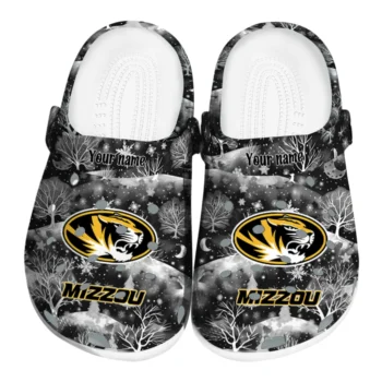 custom missouri tigers snowy hills clogs best selling
