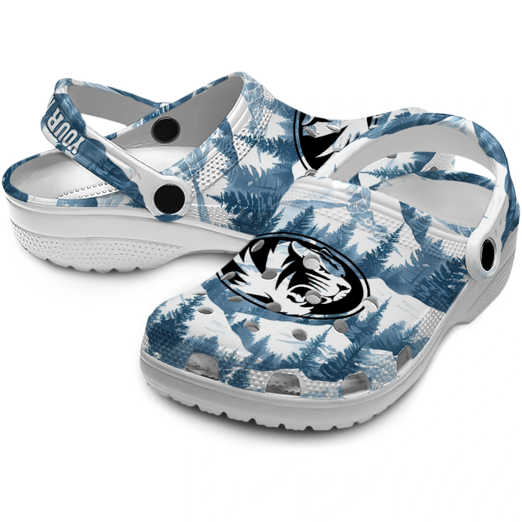 custom missouri tigers snowy mountains clogs high quality custom missouri tigers snowy mountains clogs high quality
