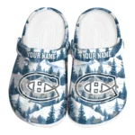 custom montreal canadiens snowy mountains clogs best selling