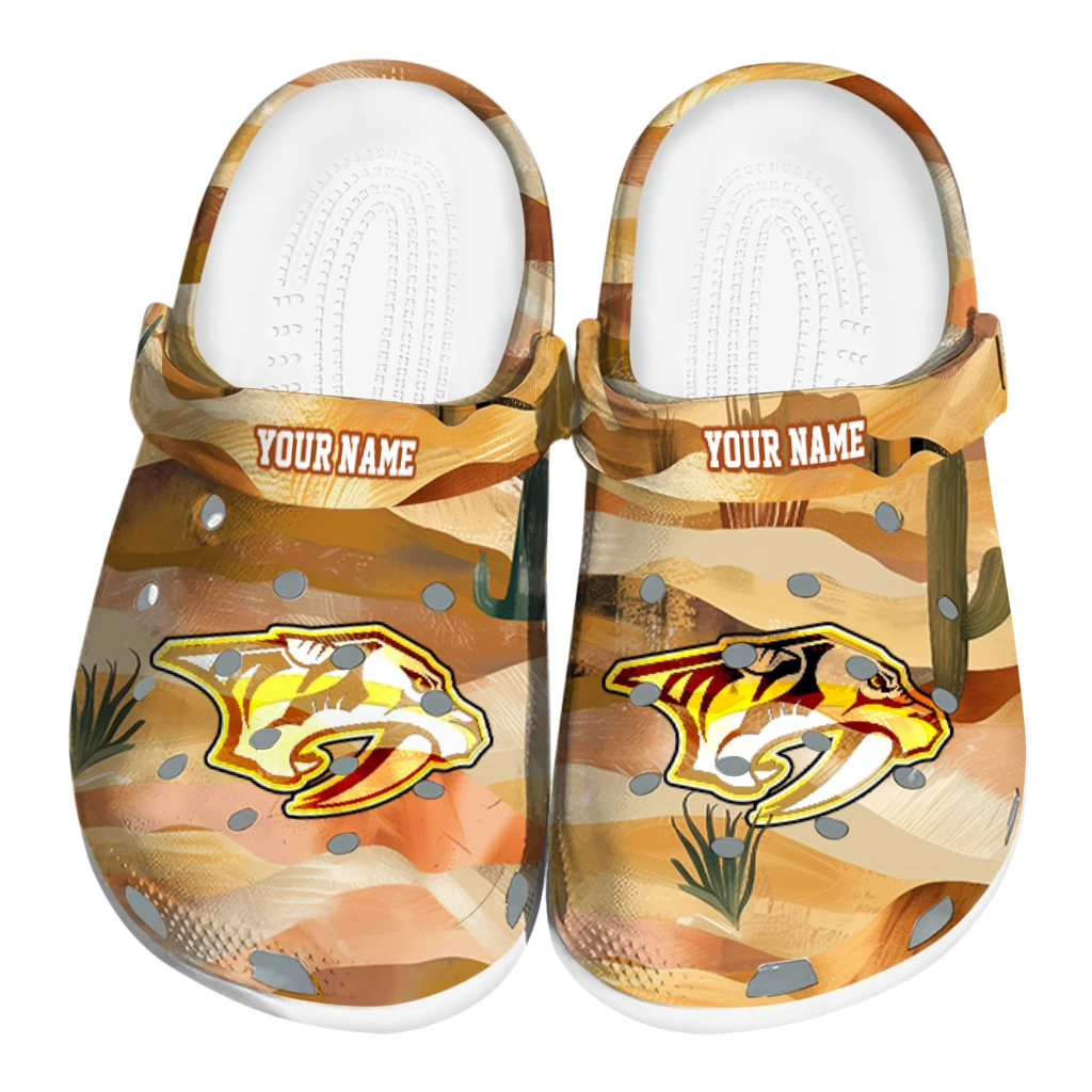 custom nashville predators desert layers clogs best selling custom nashville predators desert layers clogs best selling