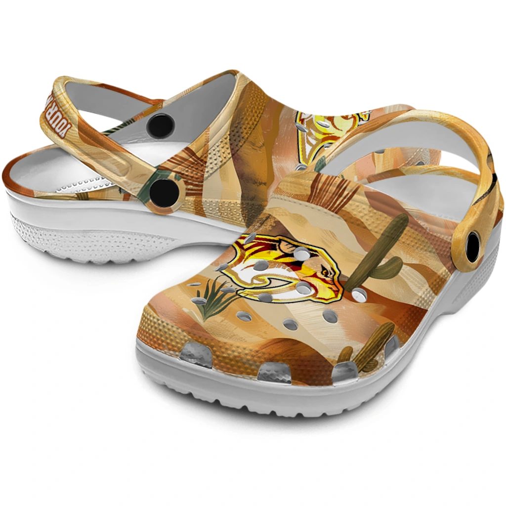 custom nashville predators desert layers clogs high quality custom nashville predators desert layers clogs high quality