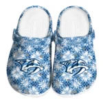 custom nashville predators snowflake mosaic clogs best selling