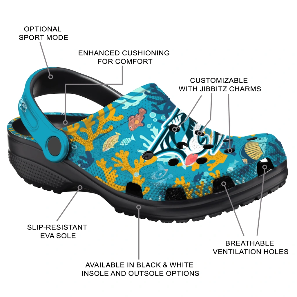 custom nashville predators tropical fish ocean clogs new arrival custom nashville predators tropical fish ocean clogs new arrival