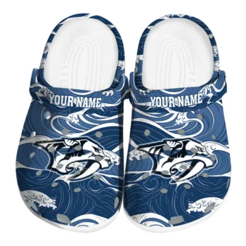 custom nashville predators wave flow clogs best selling