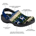 custom navy midshipmen christmas motif clogs best selling